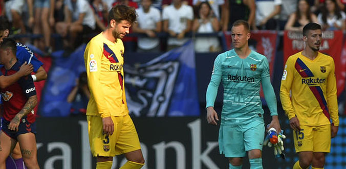 Barca hòa thất vọng trước tân binh Osasuna 