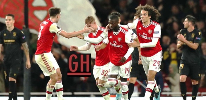 arsenal 3-2 guimaraes