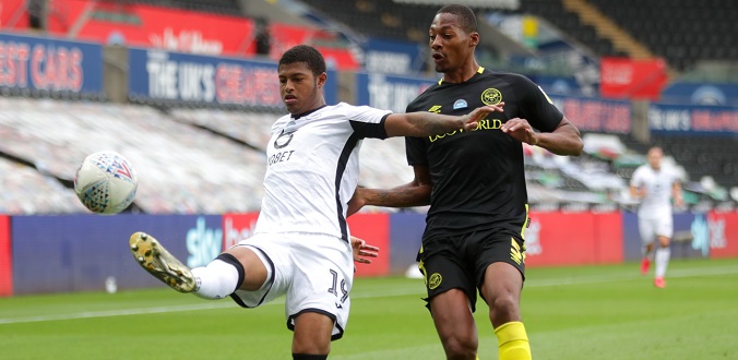 Swansea City v Brentford - Sky Bet Championship - Play-Off - First Leg - Liberty Stadium